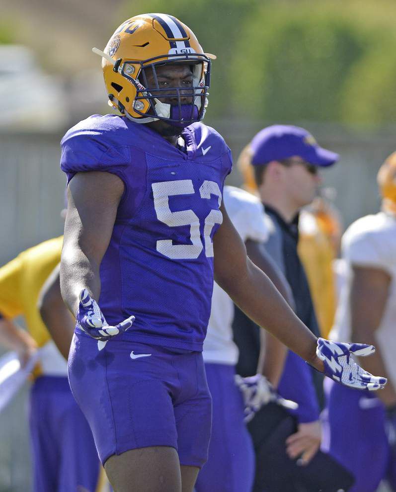 No slouch here: LSU running back Derrius Guice mirroring ‘big brother’ Leonard Fournette _lowres